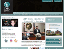 Tablet Screenshot of cmamanagement.com